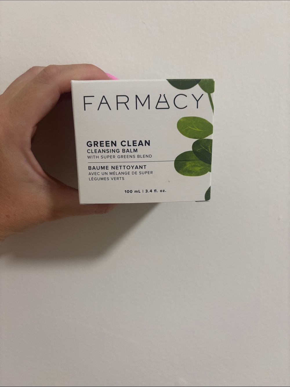 Farmacy Green Clean Cleansing Balm — White & Green Packaging